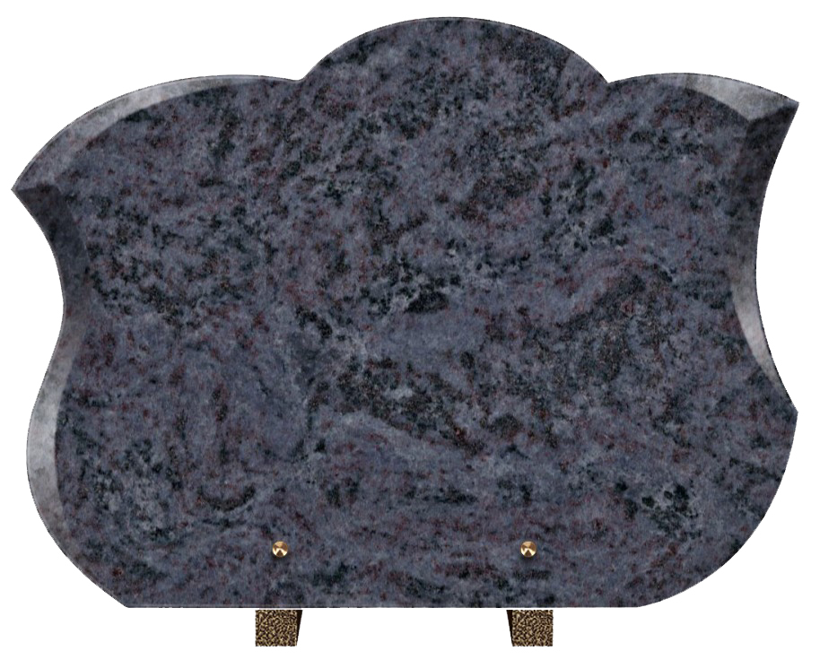 Plaque en granit massblue