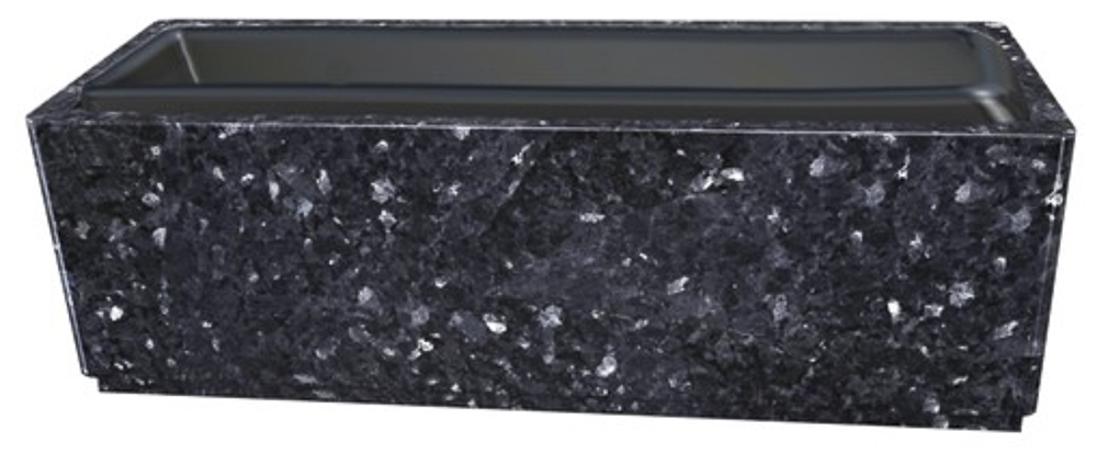 Jardinières en granit Labrador bleu